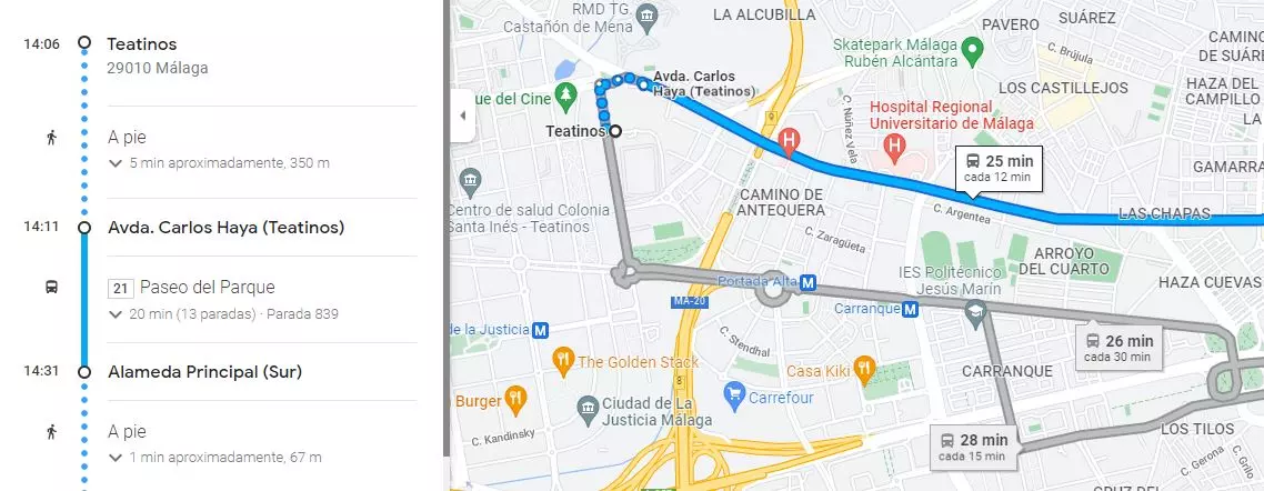 Ruta Google Maps