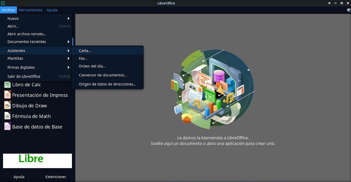 LibreOffice: Pantallazo 3