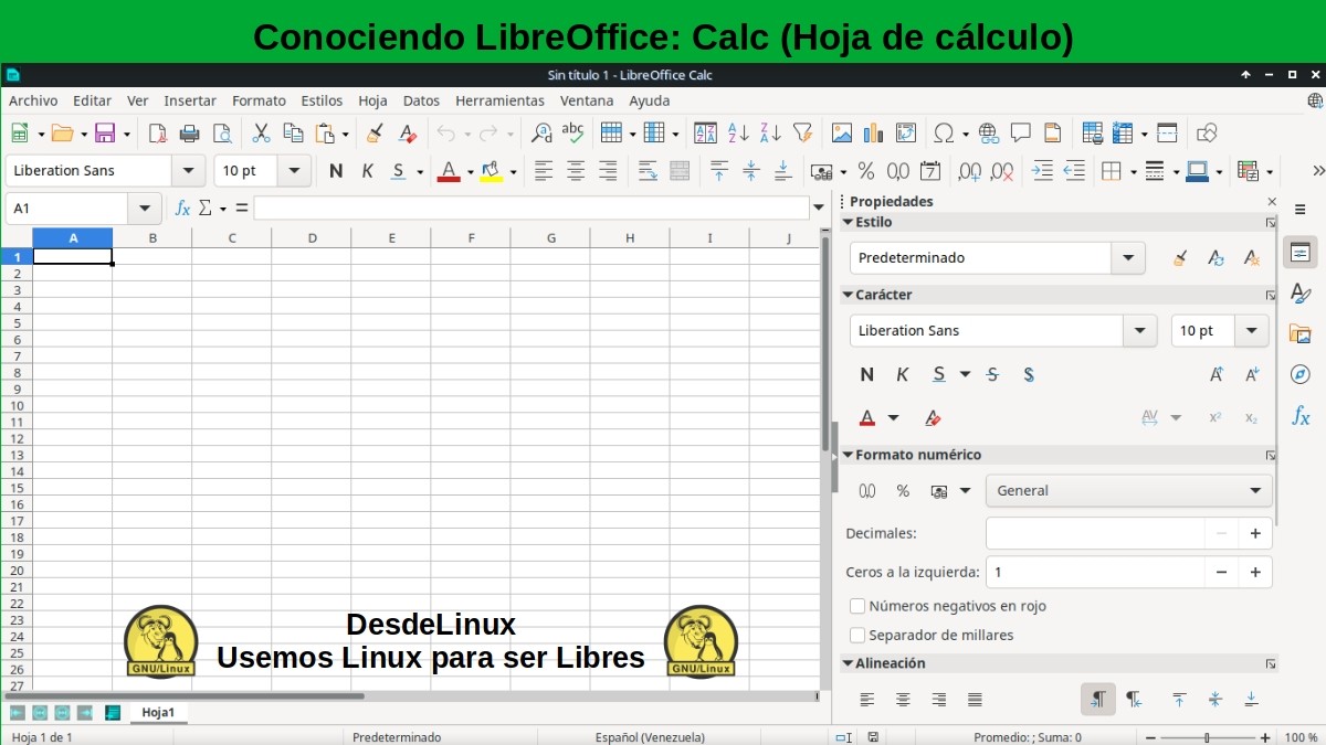Conociendo LibreOffice - Tutorial 02: Calc