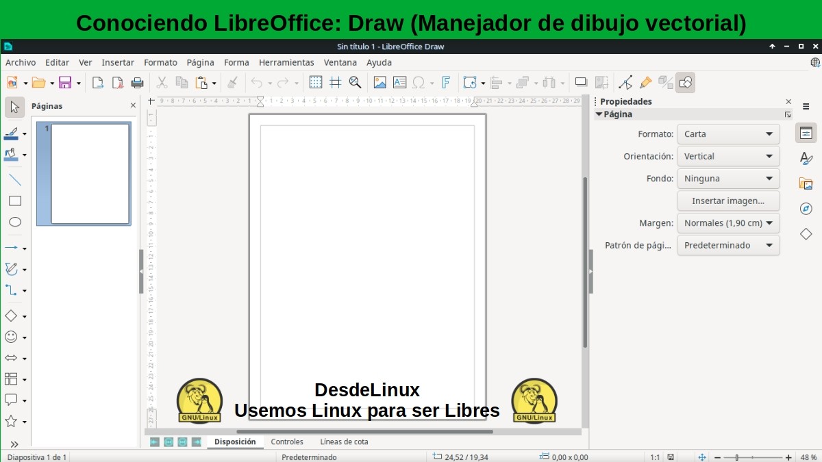 Conociendo LibreOffice - Tutorial 02: Drwa