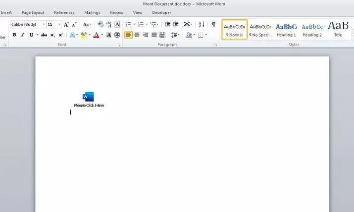 Documento infectado