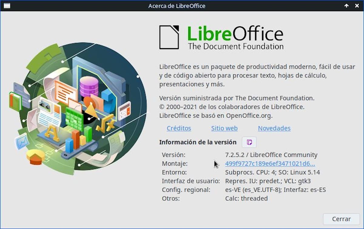 Más información sobre LibreOffice