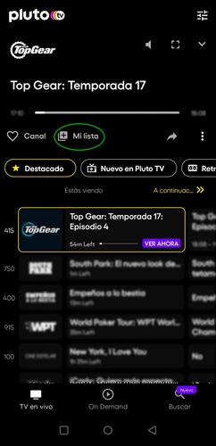 Pluto TV mi lista