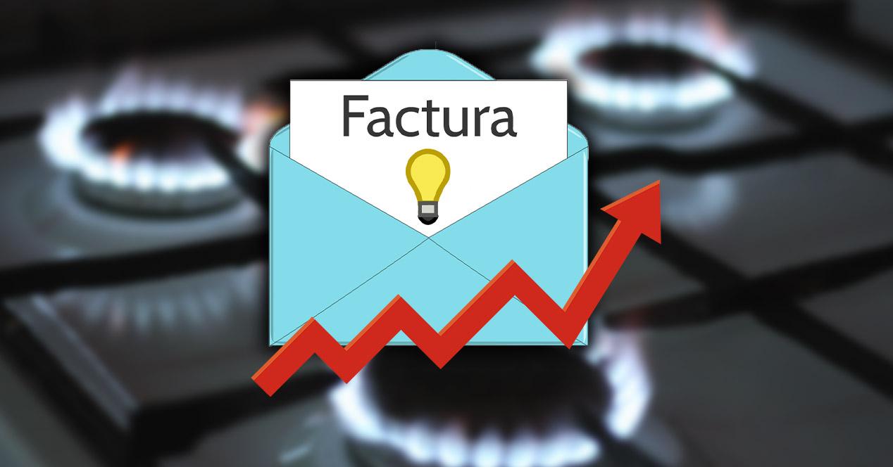 Factura de la luz con el tope al gas