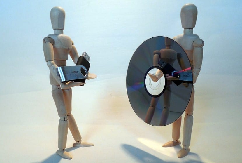 Gestores de grabación de imágenes de disco en dispositivos USB