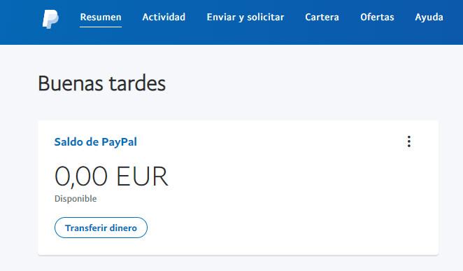 Retirar dinero PayPal