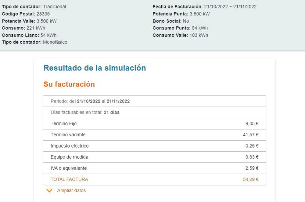 comprobar factura luz contador tradicional