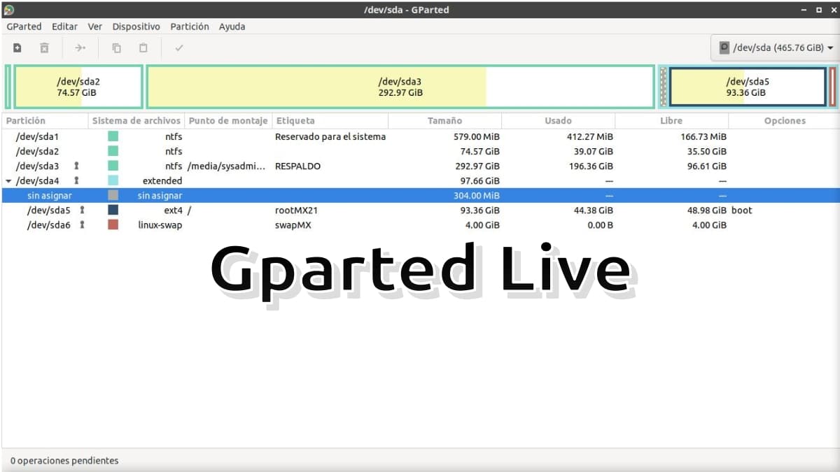 Todo sobre GParted Live y las novedades de la versión 1.4.0-6