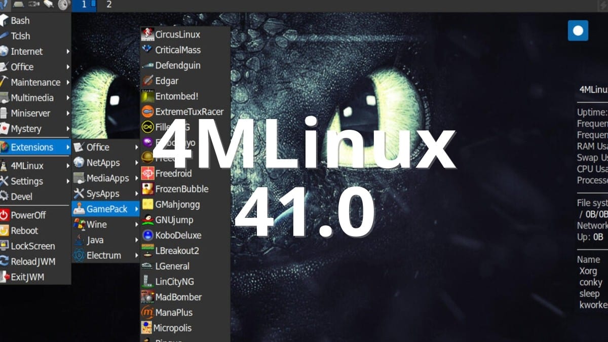 4MLinux 41.0: Una nueva versión disponible con el Kernel 6.0