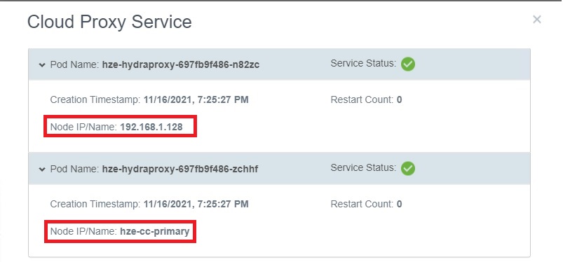 horizon cloud connector cluster