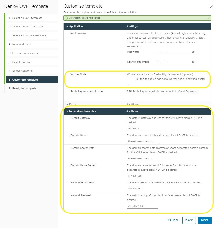 horizon cloud connector cluster