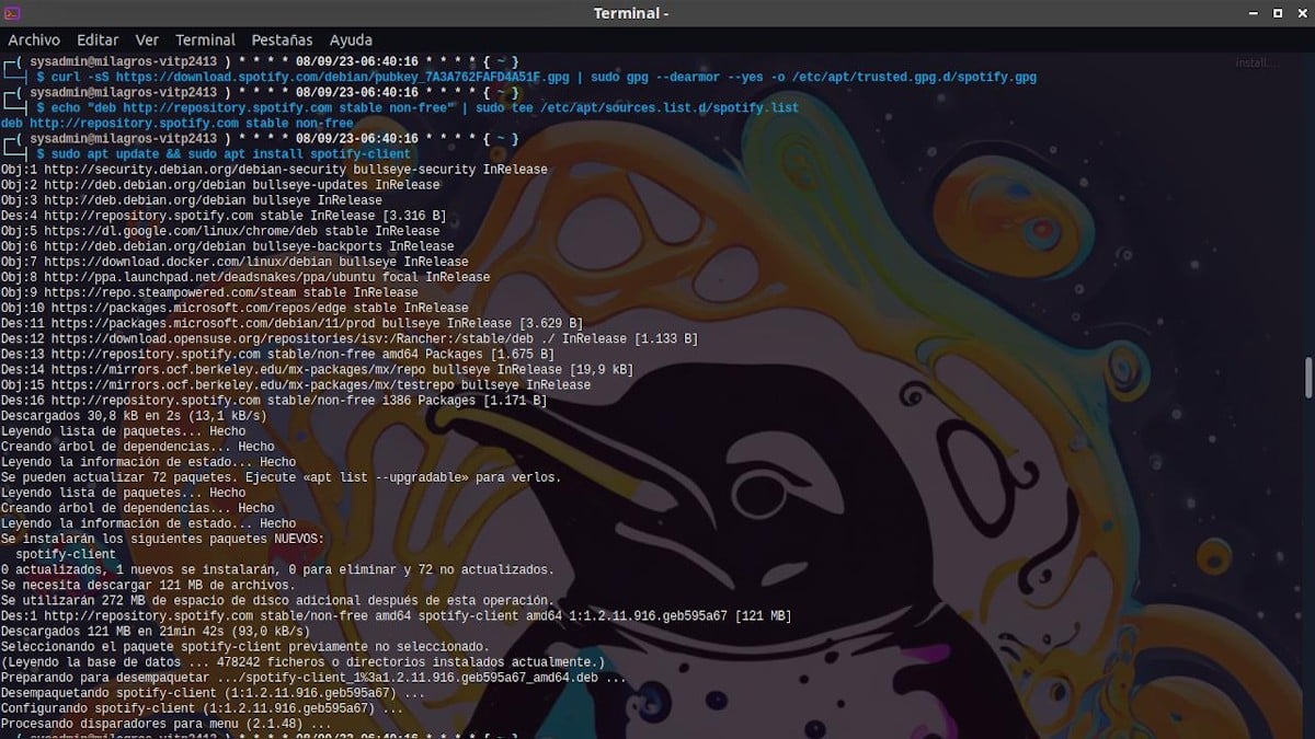 Instalación de Spotify sobre Linux (Ubuntu / Debian)