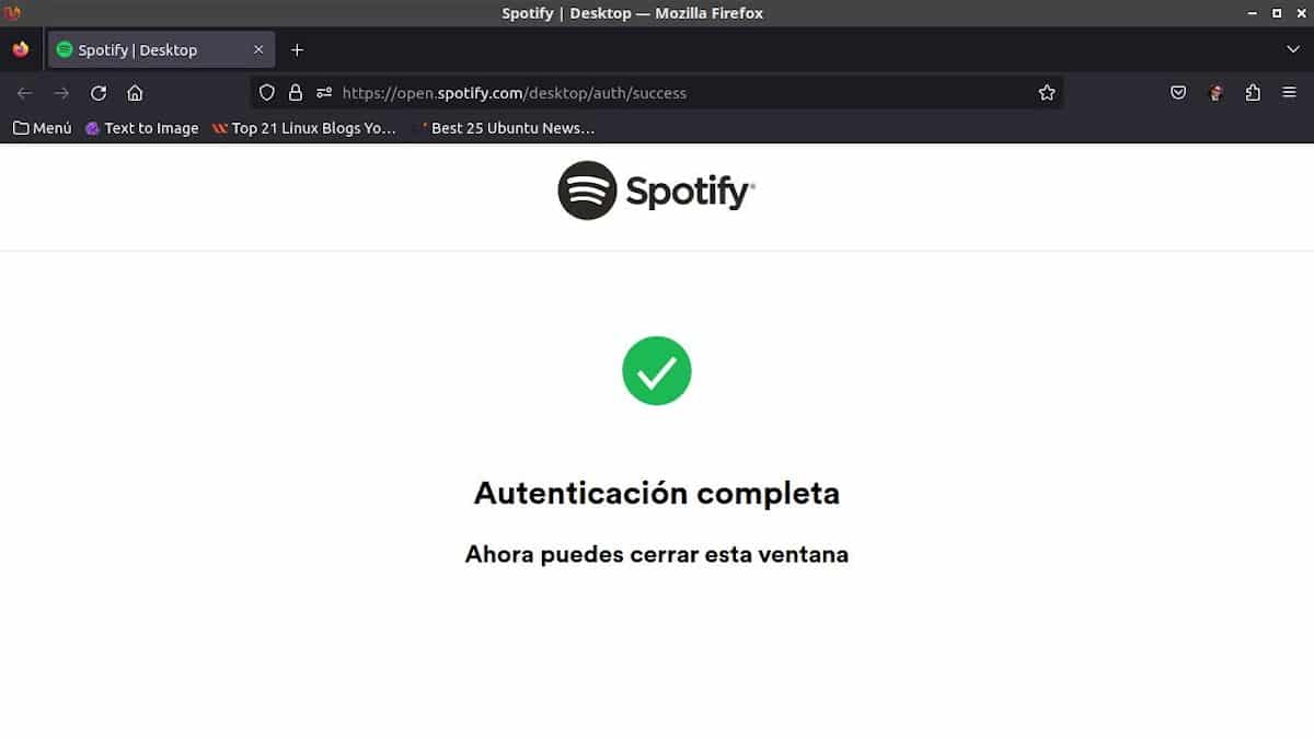 Spotify sobre Linux - Pantallazo 5