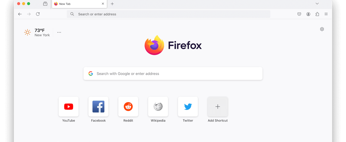 Firefox información del clima 