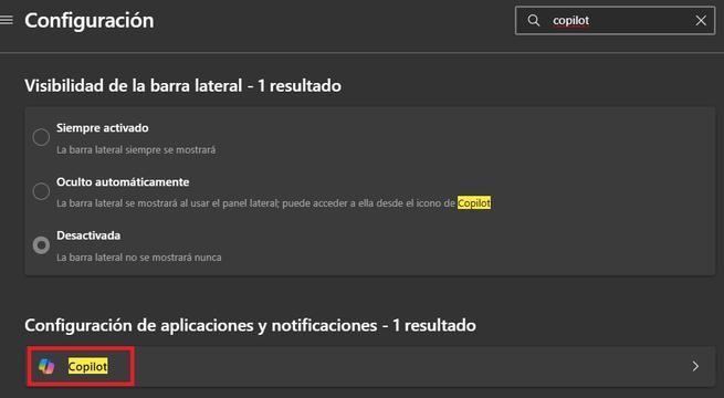 opciones copilot