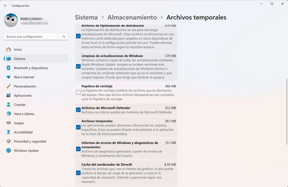 Liberar espacio Windows 11