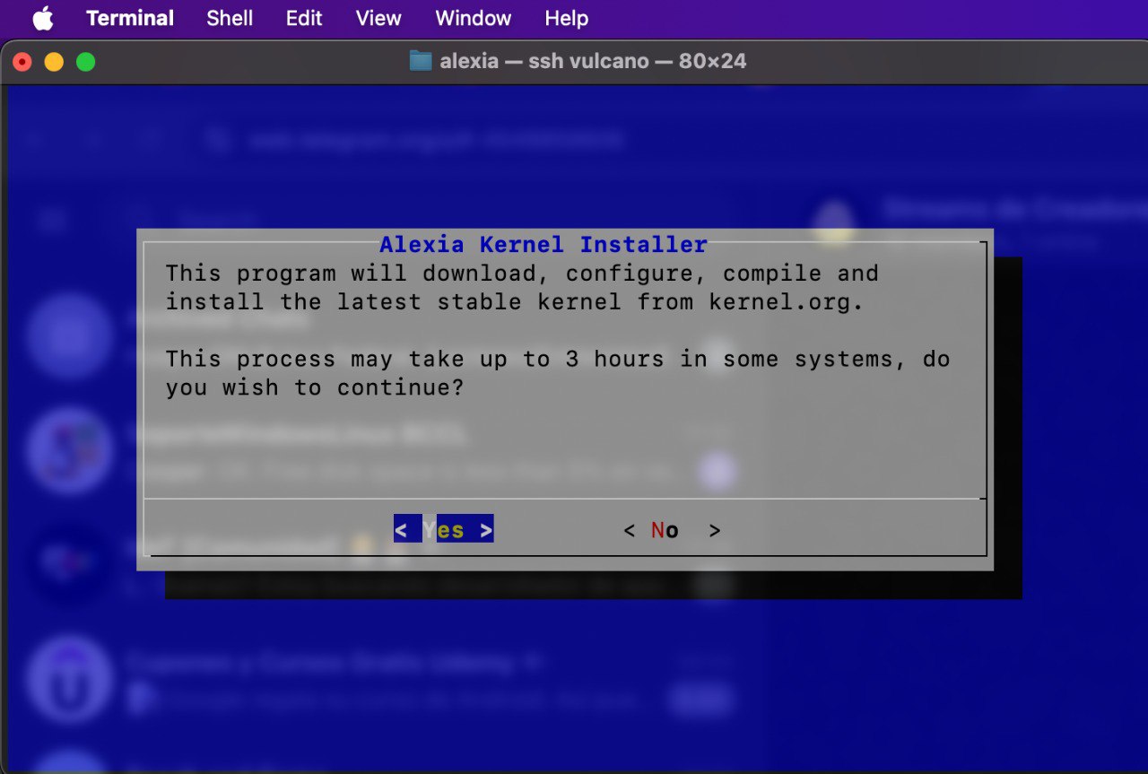 Kernel Installer: Instalador de Kernel Alexia - Una Herramienta CLI de la Chica de Sistemas