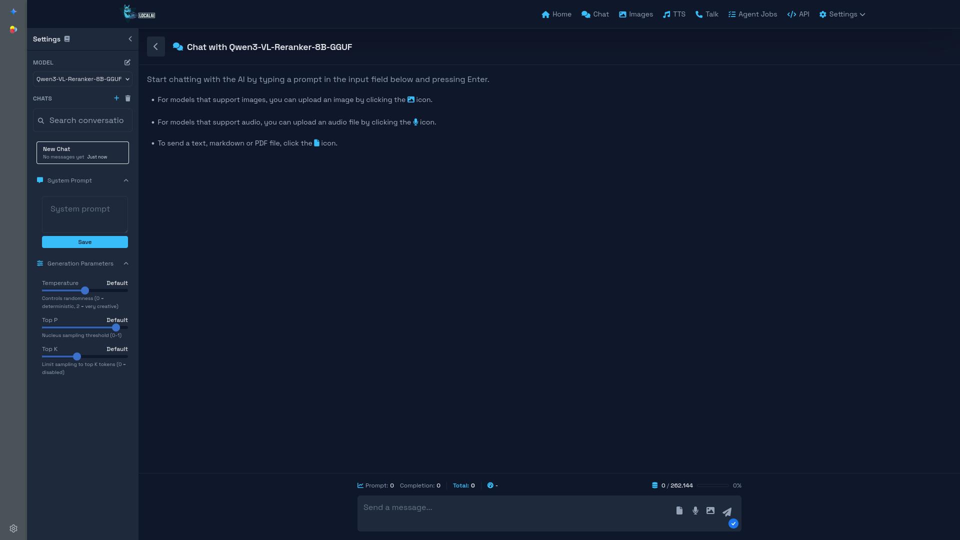 LocalAI: Pantallazo 2